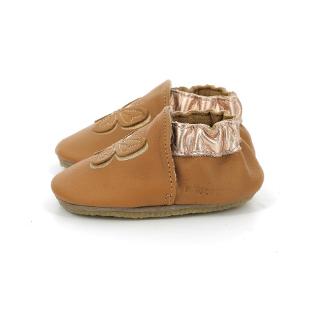 ROBEEZ FLY IN THE WIND CUIR TANNAGE VEGETAL CAMEL 17-26