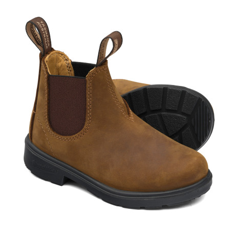 BLUNDSTONE KIDS CHELSEA BOOTS 1563 CRAZY HORSE BROWN 24-36