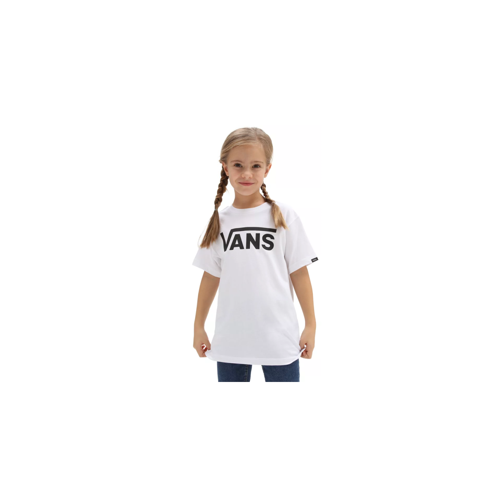 VANS CLASSIC KIDS T SHIRT WHITE BLACK 2 ANS - 7 ANS