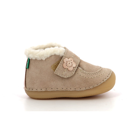 KICKERS SCHUSS COW SUEDE CHAMPAGNE 19-23