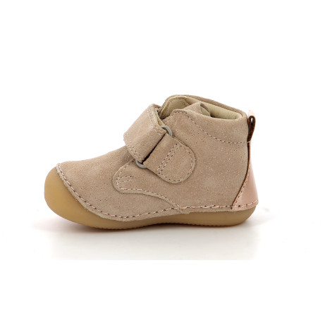 KICKERS SABIO COW SUEDE CHAMPAGNE 18-23